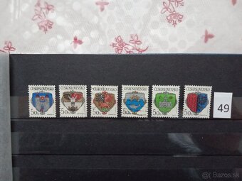 Poštové známky č.435 - ČESKOSLOVENSKO III - 18 sérií - 9