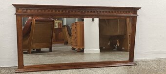 Rustikálne zrkadlo, velké, nábytok z masívu - 9