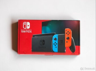 Nintendo Switch Neon Red/Blue + príslušenstvo + krabica - 9
