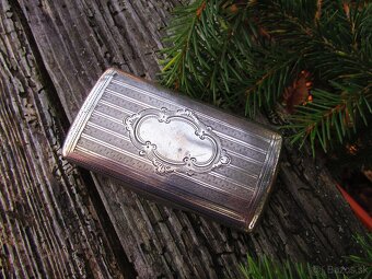 Krásna stará strieborná tabatierka - Viedeň 1865 - 9