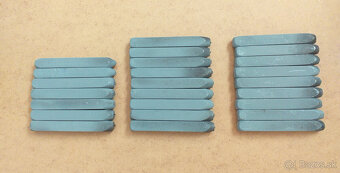 Raznice do kovu - písmená 7 mm - 9