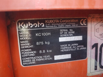 Minidumper pásový dumper Kubota KC100 HD 560m.h r.v2015 - 9