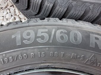 PLECHOVE DISKY FORD FIESTA FUSION 4x108 195/60 R15ZIMNE PNEU - 9