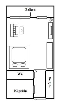 Skalica-Na Prenájom-Zariadená Garsónka s Balkónom-400€ - 9
