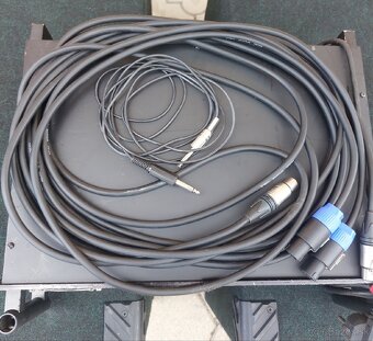 Predám 2ks pasívny subwoofer so zosilňovačom a kabelážou - 9