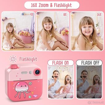 Detský fotoaparát s okamžitou tlačou fotografií - 9
