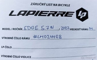 Lapierre Edge 5.7 W 27.5 (2022) M. - 9