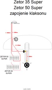 Zetor 50 Super klakson, truba - 9