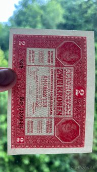 Bankovky Rak- Uhorsko 2 Kronen 1914 vzácne série aUnc - 9