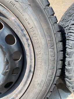 Oceľové disky 5x112 R15 ET60 6J + Barum SnoVanis 195/70 R15 - 9