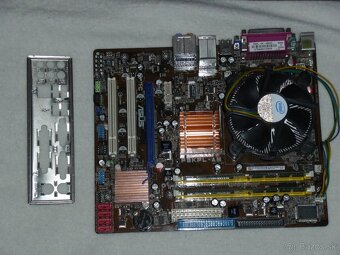Základné dosky socket 775 + CPU + chladič + RAM - 9