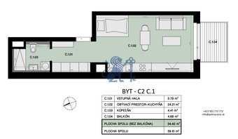 Na predaj 1-izbový byt s balkónom - C1 - 9