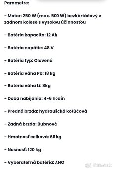 E-babeta Nova 2rZáruka e moped e skuter elektricky - 9