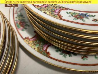Ručne maľovaná 25 dielna porcelánová súprava - 9