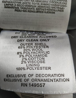 Jesenný dámsky kabát zn. Amisu č. 38 s ovčou vlnou - 9