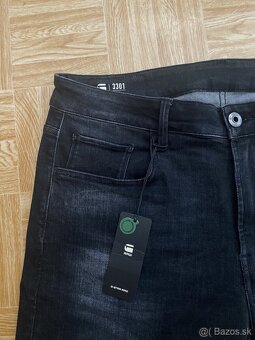 panske riflove sortky, kratasy g-star raw 3301 velkost W35 - 9