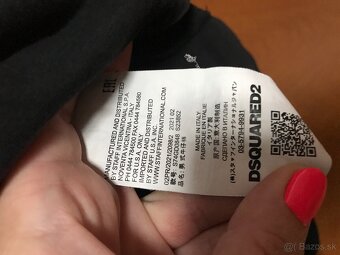 DSQUARED2 originál black pánske tricko L/XL - 9