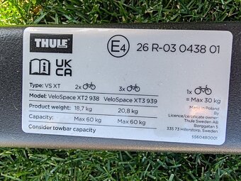 PREDÁM:Nosič bicyklov THULE VeloSpace XT2 (938) - 9