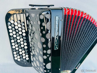 Predám nový akordeón Beltunica- chromaticky B Griff -72 BASO - 9