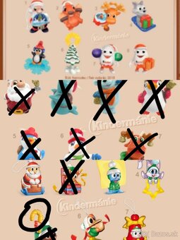 Kinder figurky vianočné - 9