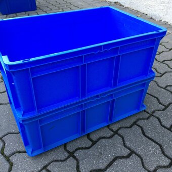 Velke Stohovacie plastove bedne do dielne skladu 40x60x23 - 9