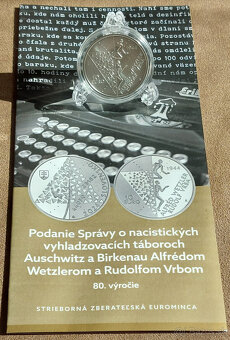 10 eurové Proof mince v etui s certifikátom, letákom a pamät - 9
