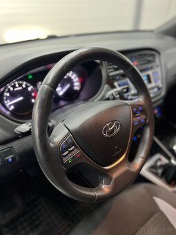 Hyundai i20 Style 2017 1.2 62kw benzin vyhrievané sedadlá - 9