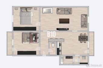 Chrenová - Kompletne zariadený 3 - izbový byt - 9