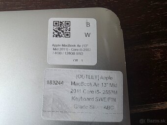 Apple MacBook Air 13 Early 2011 Core i-5 - 9