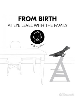 Hauck rastúca stolička BETA s kolieskami Dark Grey - 9