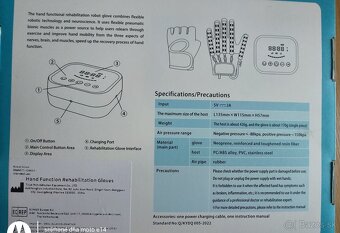 Robotická rehabilitačná rukavica - pravá ruka - 9