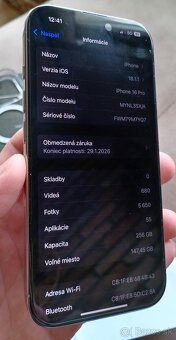 IPHONE 16 PRO 256GB natural titanium, komplet, ZÁRUKA 1/2027 - 9