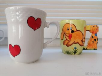 Poháre, hrnčeky rôzne + detský príbor - 9